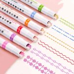 6Pcs Curve Highlighter Pen 8