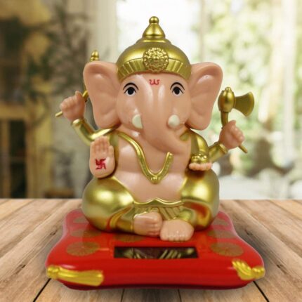 Solar Hand Moving Ganesha Statue