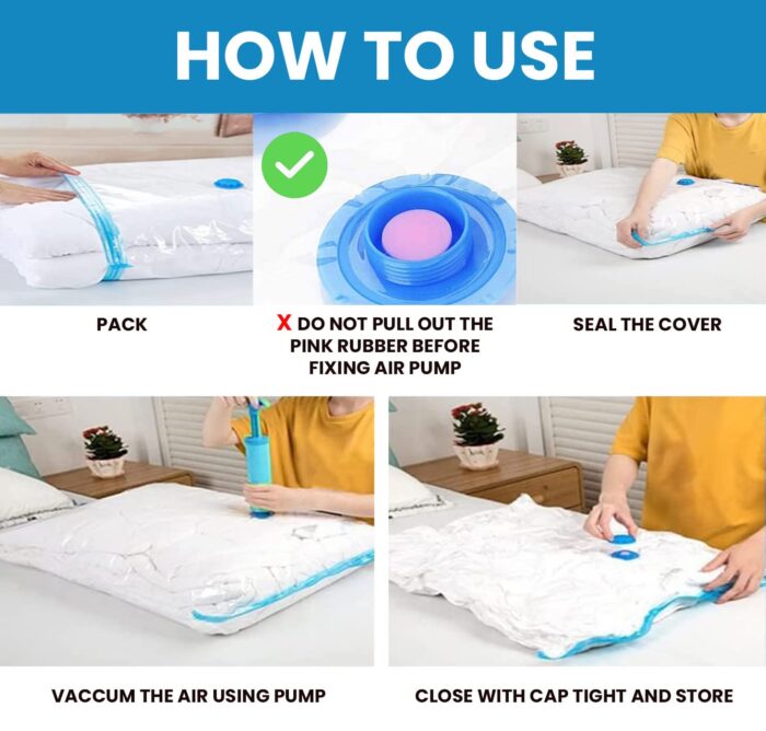 6Pcs Traveling Vacuum Bag