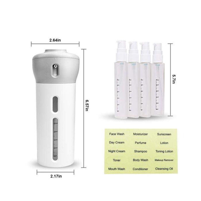 4 in 1 Shampoo Bottle Dispenser