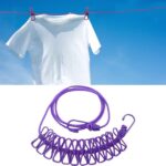 Cloth Drying Rope with Hooks