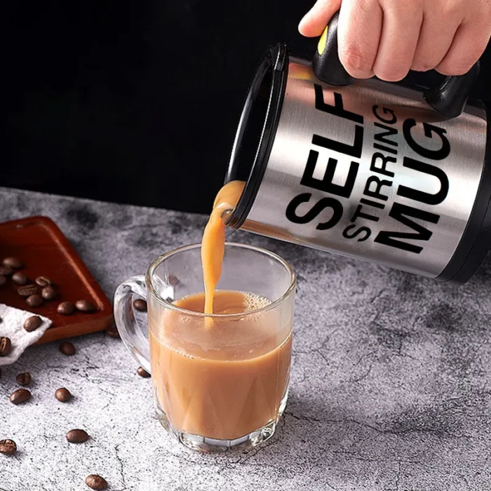 electric coffee stirring mug