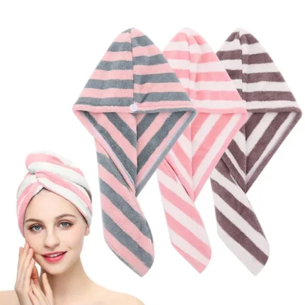 Printed Hair Towel1